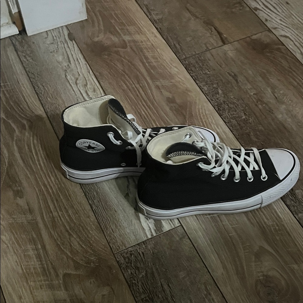 Converse Black and White High-Tops